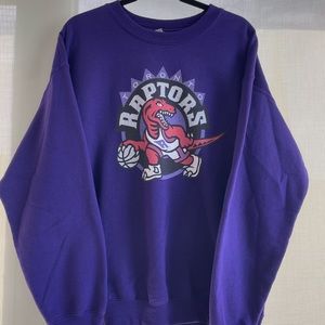 Gildan Toronto Raptors vintage purple print heavyweight size medium sweatshirt